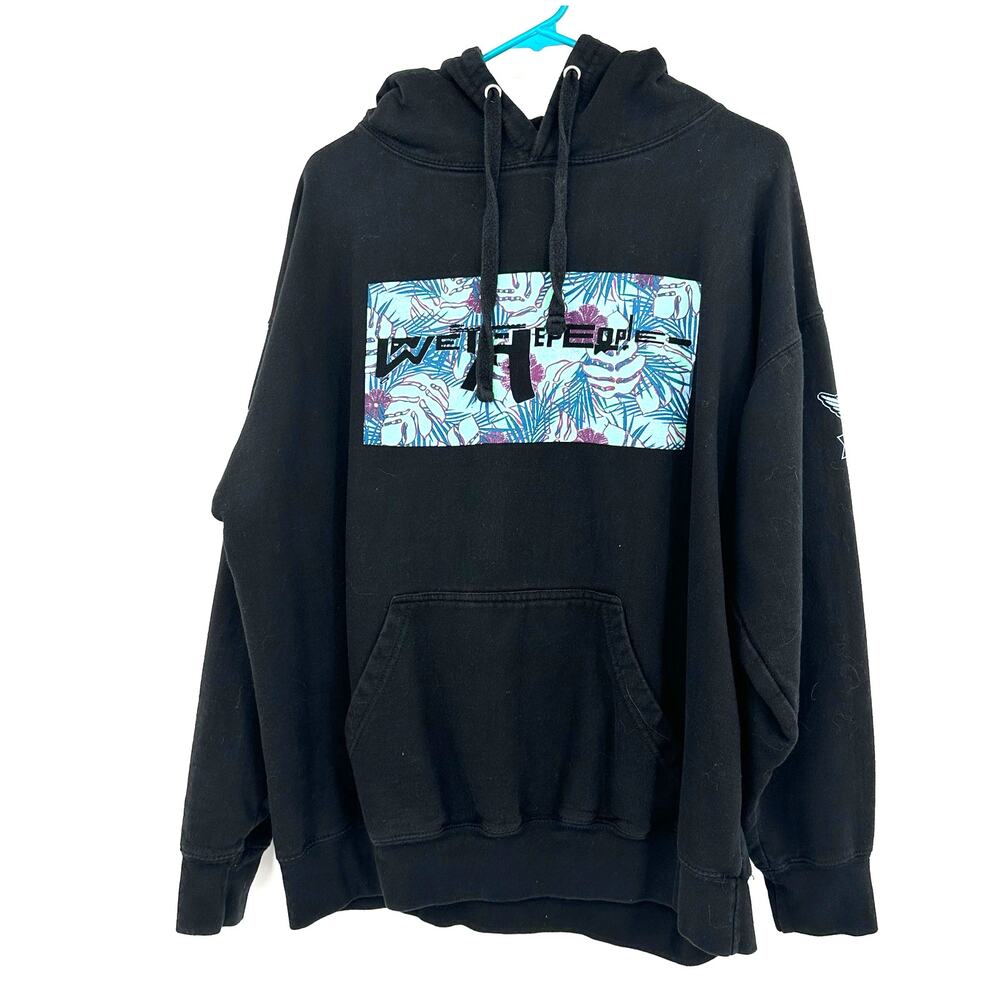 We The People Size XXL Sweatshirt Black‎ Graphic Print America Hoodie Pullover
